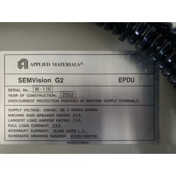 AMAT SEMVision G2 EPDU Power Distribution Box